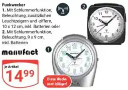 Globus Manufact Funkwecker Angebot