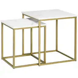 Netto Marken-Discount HOMCOM Couchtisch Set Stahl, Spanplatte Angebot