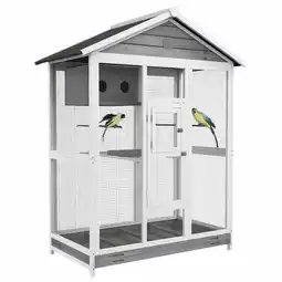 Netto Marken-Discount PawHut Vogelkäfig Tannenholz, Stahl Angebot