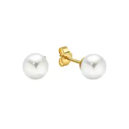 Netto Marken-Discount Fascination by Ellen K. Ohrringe Gold 333 Perle weiß 7-7,5mm Angebot