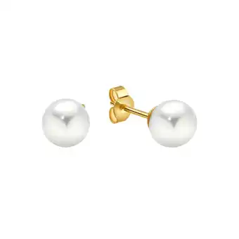 Netto Marken-Discount Fascination by Ellen K. Ohrringe Gold 333 Perle weiß 7-7,5mm Angebot