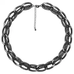 Netto Marken-Discount Steuer Modeschmuck Kette schwarze Metall Gliederkette Angebot