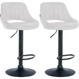 Netto Marken-Discount CLP 2er Set Barhocker Milet Kunstleder I Drehbarer Barstuhl Mit Fußstütze Und Rückenlehne Angebot