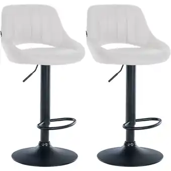 Netto Marken-Discount CLP 2er Set Barhocker Milet Kunstleder I Drehbarer Barstuhl Mit Fußstütze Und Rückenlehne Angebot