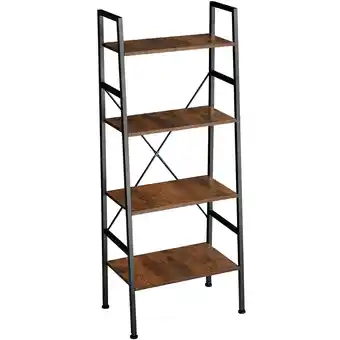 Netto Marken-Discount tectake Leiterregal, Industrial Style, mit 4 Ebenen, inklusive Kippschutz, 57,5 x 35,5 x 139 cm Angebot