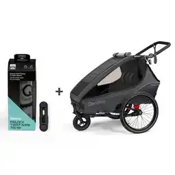 Netto Marken-Discount Qeridoo Fahrradanhänger Kidgoo 2 2023 Grey Fresh Set Angebot