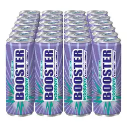 Netto Marken-Discount Booster Energy Drink Waldmeister 0,33 Liter Dose, 24er Pack Angebot