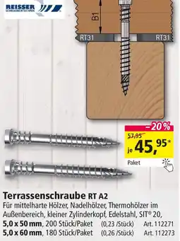 Holz Possling REISSER Terrassenschraube RT A2 Angebot