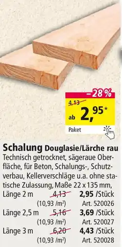 Holz Possling Schalung Douglasie/Lärche rau Angebot