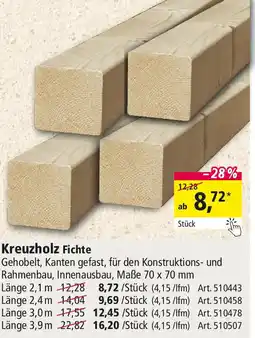 Holz Possling Kreuzholz Fichte Angebot
