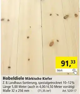 Holz Possling Hobeldiele Märkische Kiefer Angebot