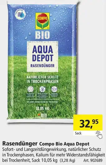 Holz Possling Rasendünger Compo Bio Aqua Depot Angebot