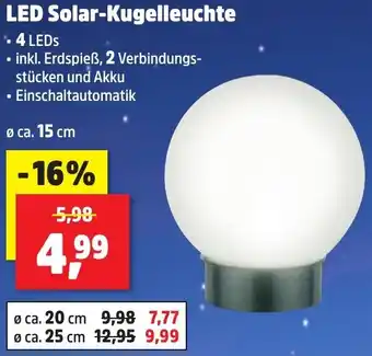 Thomas Philipps LED Solar-Kugelleuchte Angebot