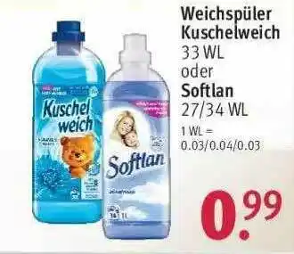 Rossmann Weichspüler Kuschelweich Oder Softlan Angebot