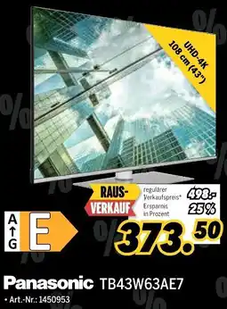 MEDIMAX Panasonic TB43W63AE7 Angebot