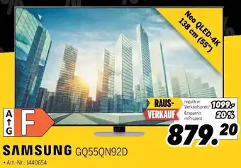 MEDIMAX SAMSUNG GQ55QN92D Angebot