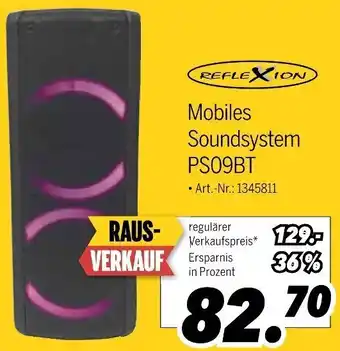 MEDIMAX REFLEXION Mobiles Soundsystem PS09BT Angebot