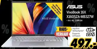 MEDIMAX ASUS VivoBook 16X X1605ZA-MB327W Angebot