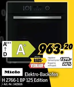 MEDIMAX Miele Elektro-Backofen H 2766-1 BP 125 Edition Angebot
