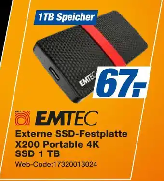 Expert Emtec externe ssd-festplatte x200 portable 4k Angebot