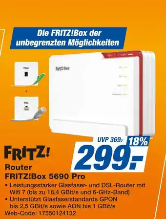 Expert Fritz! router fritz!box 5690 pro Angebot