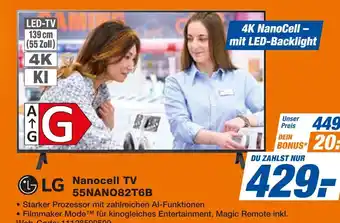 Expert Lg nanocell tv 55nano82t6b Angebot