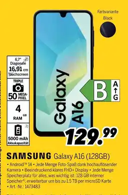 MEDIMAX Samsung galaxy a16 Angebot