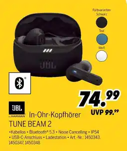 MEDIMAX Jbl in-ohr-kopfhörer tune beam 2 Angebot