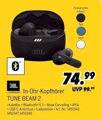 MEDIMAX Jbl in-ohr-kopfhörer tune beam 2 Angebot