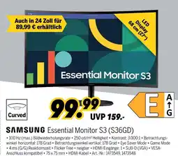 MEDIMAX Samsung essential monitor s3 (s36gd) Angebot