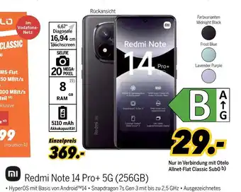 MEDIMAX Xiaomi redmi note 14 pro+ 5g Angebot