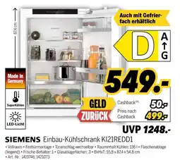 MEDIMAX Siemens einbau-kühlschrank ki21redd1 Angebot