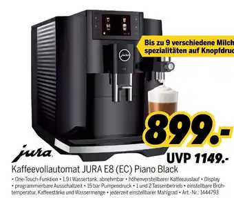 MEDIMAX Jura kaffeevollautomat jura e8 (ec) piano black Angebot
