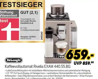 MEDIMAX Delonghi kaffeevollautomat rivelia exam 440.55.bg Angebot