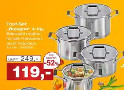 Möbel Inhofer Küchenprofi topf-set „bologna“ 4-tlg Angebot