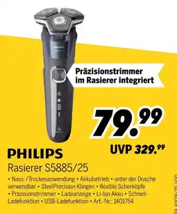 MEDIMAX Philips rasierer s5885/25 Angebot