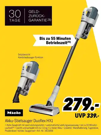 MEDIMAX Miele akku-stielsauger duoflex hx1 Angebot