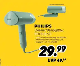 MEDIMAX Philips steamer/dampfglätter sth3010/70 Angebot