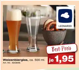 Möbel Inhofer Leonardo weizenbierglas Angebot