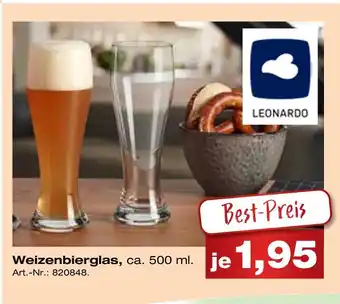 Möbel Inhofer Leonardo weizenbierglas Angebot