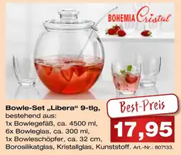 Möbel Inhofer Bohemia cristal bowle-set „libera“ 9-tlg Angebot