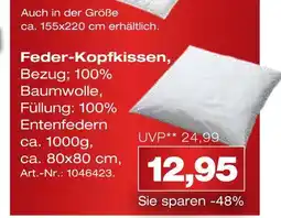Möbel Inhofer Feder-kopfkissen Angebot
