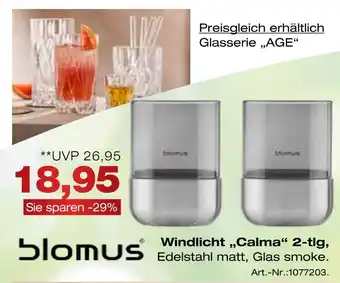 Möbel Inhofer Blomus windlicht „calma“ 2-tlg Angebot