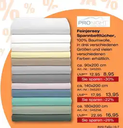 Möbel Inhofer Pronight feinjersey spannbettücher Angebot