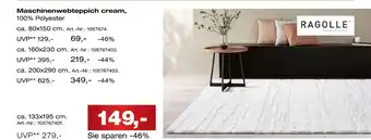Möbel Inhofer Ragolle maschinenwebteppich cream Angebot