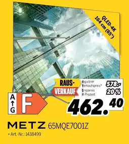 MEDIMAX Metz 65mqe7001z fern Angebot