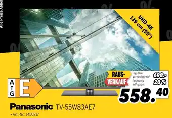MEDIMAX Panasonic uhd-4k tv-55w83ae7 Angebot