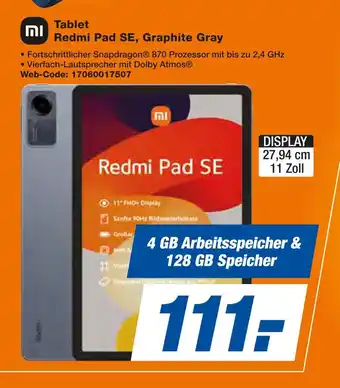 Expert Mi redmi pad se, graphite gray Angebot