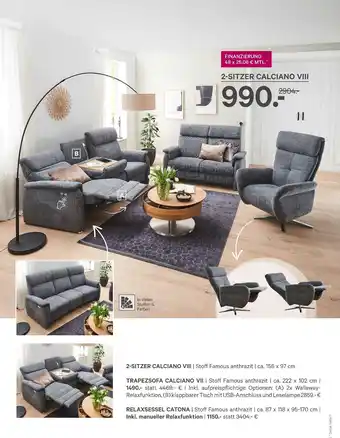 Kabs Polsterwelt 2-sitzer calciano viii Angebot