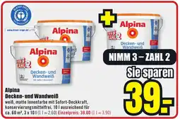 B1 Discount Baumarkt Alpina Decken- und Wandweiß Angebot
